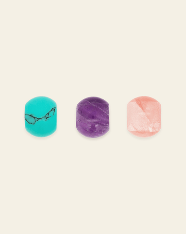 Colorful gemstone spacer beads with turquoise, amethyst, rose quartz finishes for luxury charm jewelry