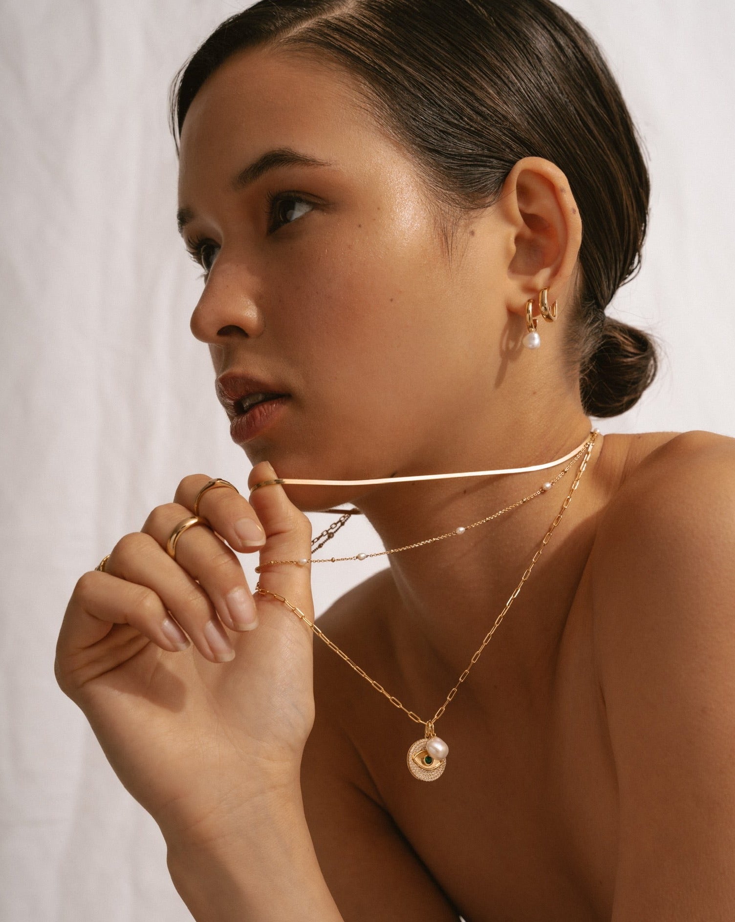Thin Staple Chain Gold Vermeil | Products | Melanie Auld Jewelry