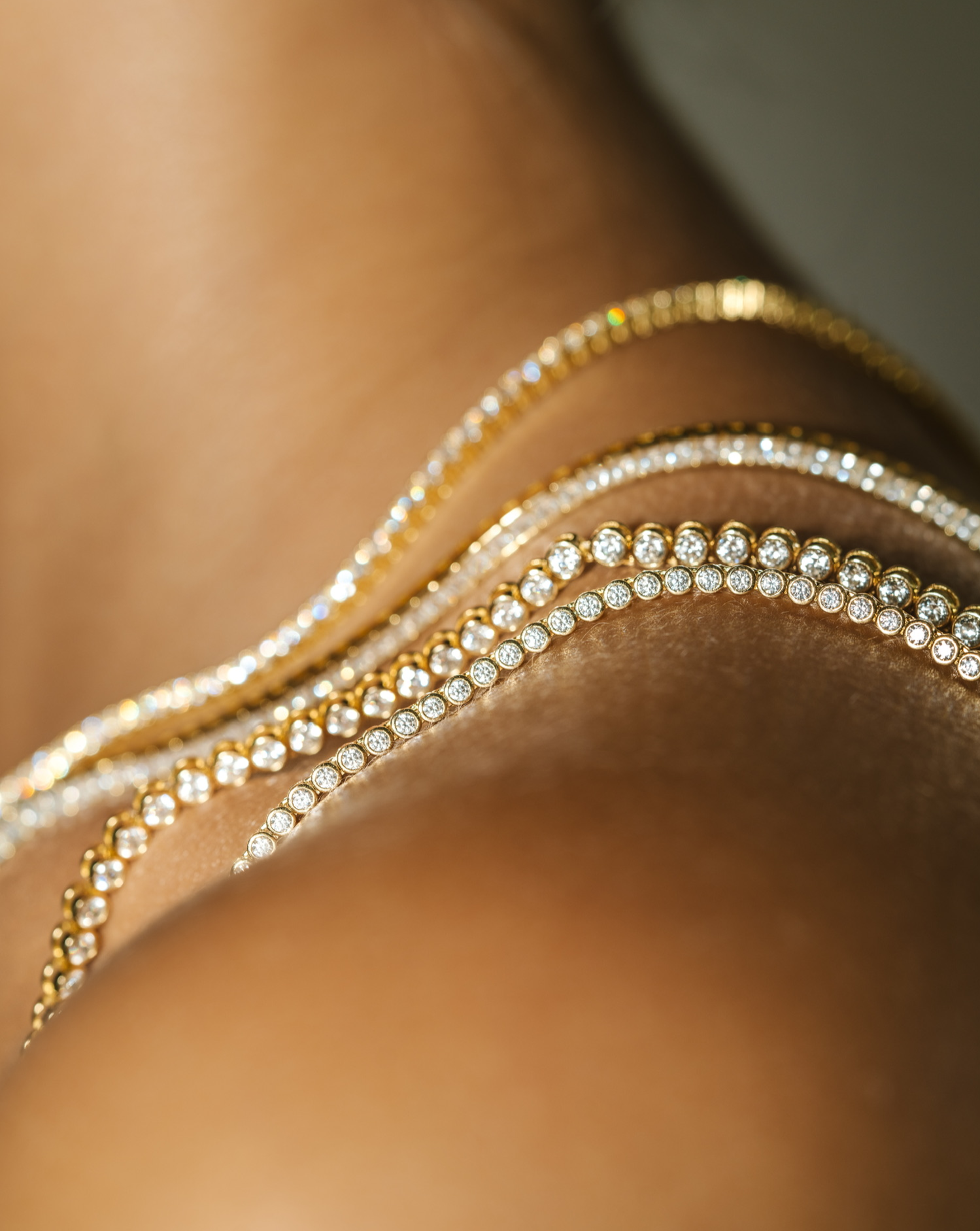 Petite Bezel Set Tennis Necklace | Product | Melanie Auld Jewelry