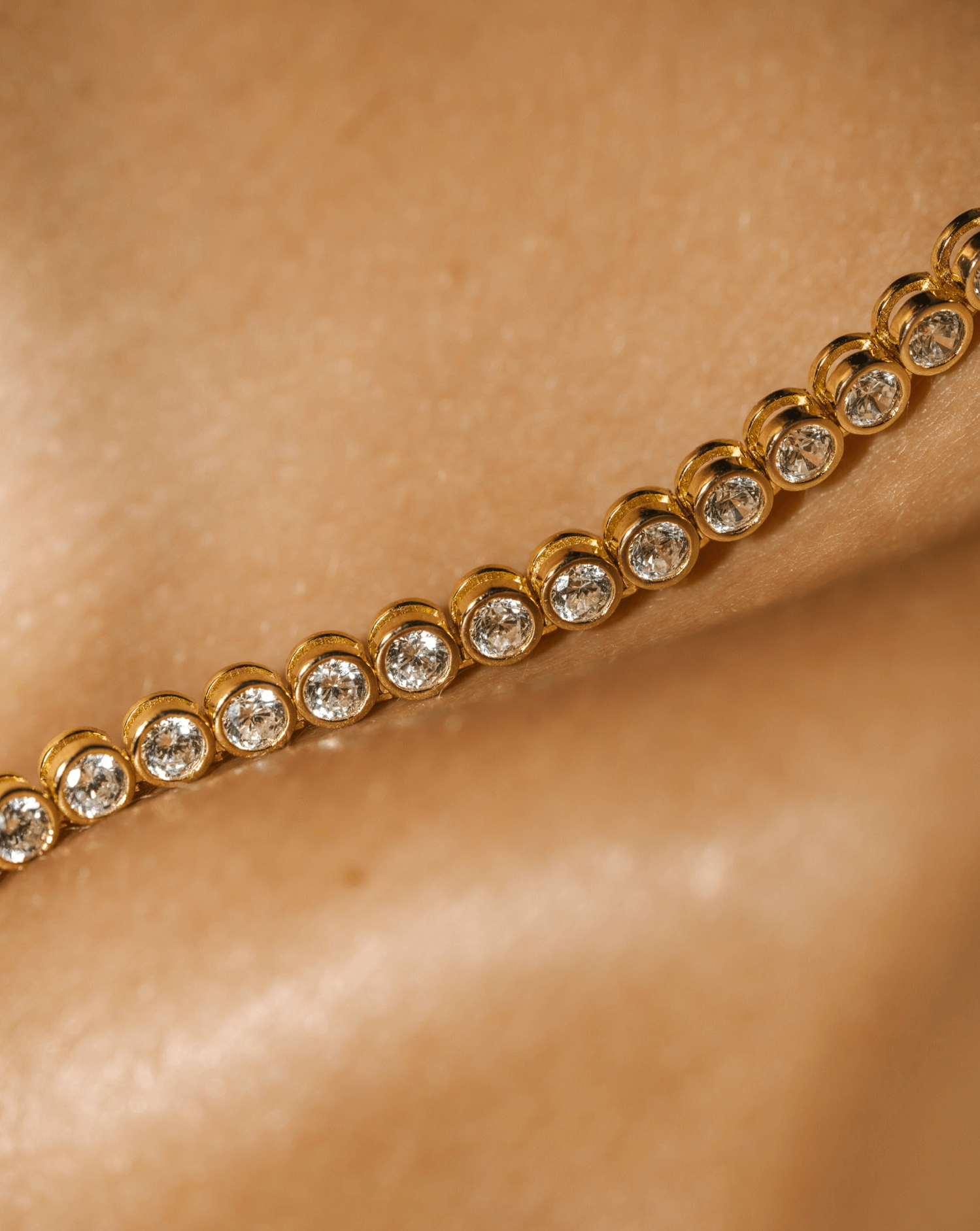 Bezel Set Tennis Necklace | Products | Melanie Auld Jewelry