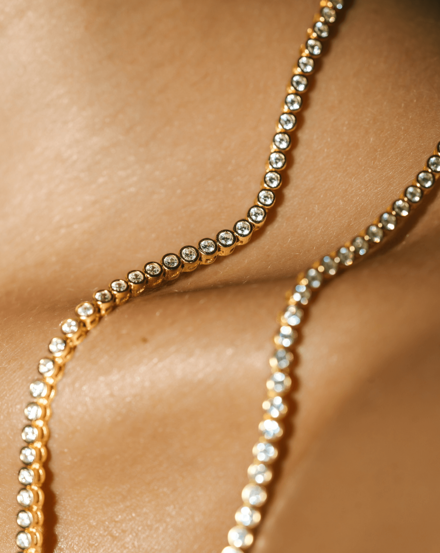 Bezel Set Tennis Necklace | Products | Melanie Auld Jewelry Bezel Set Tennis Necklace | Products | Melanie Auld Jewelry