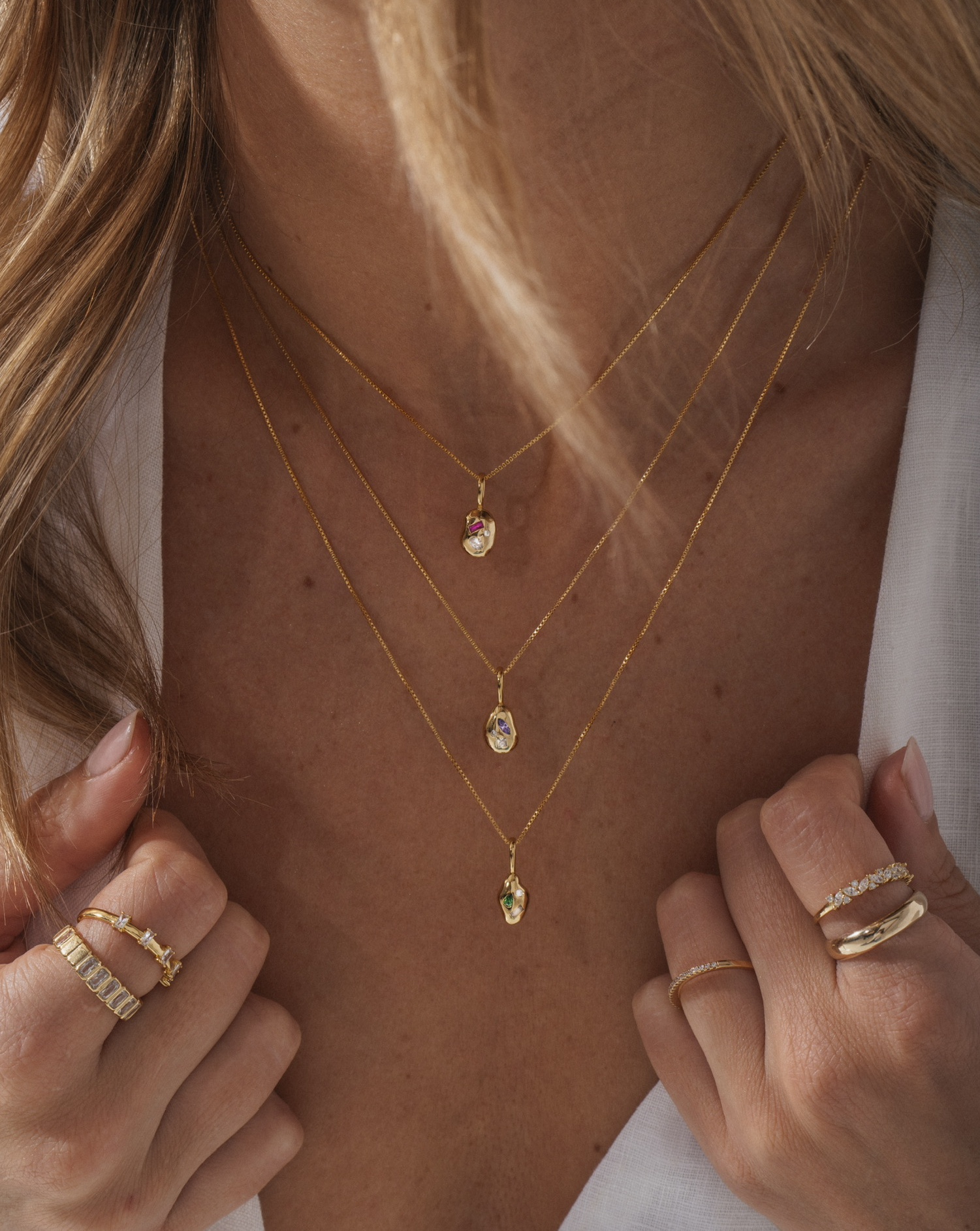 Box Chain Gold Vermeil Products Melanie Auld Jewelry