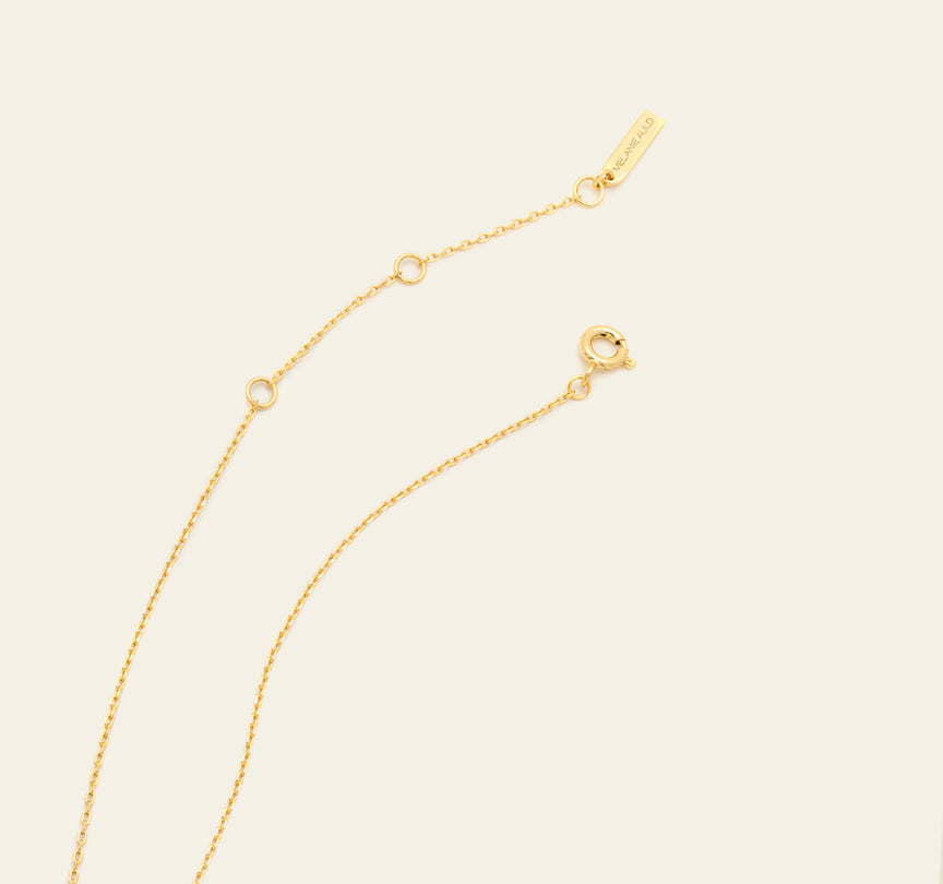 Nouveaux Mini Disc Necklace - Gold Vermeil