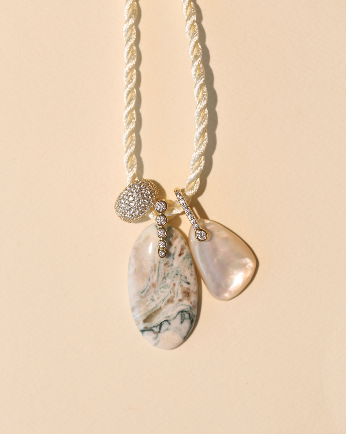 OOAK Necklace - Green Opal #7