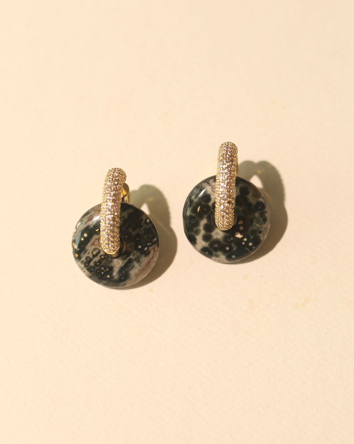 OOAK Earring - Ocean Jasper #133