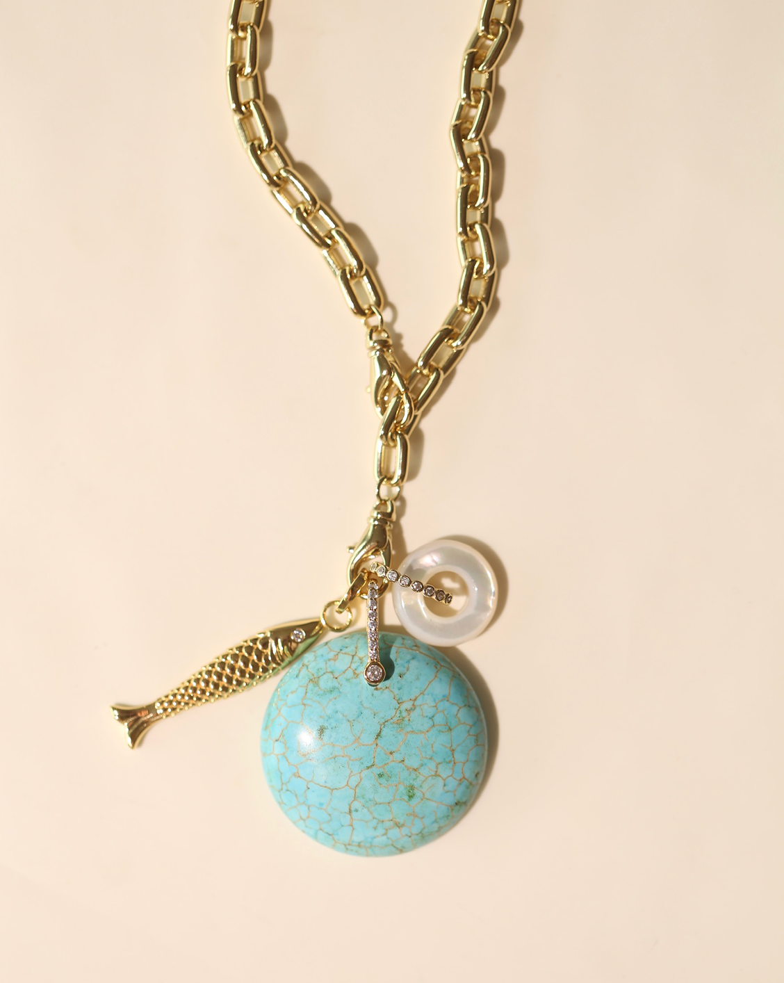 OOAK Necklace - Blue Howlite #1
