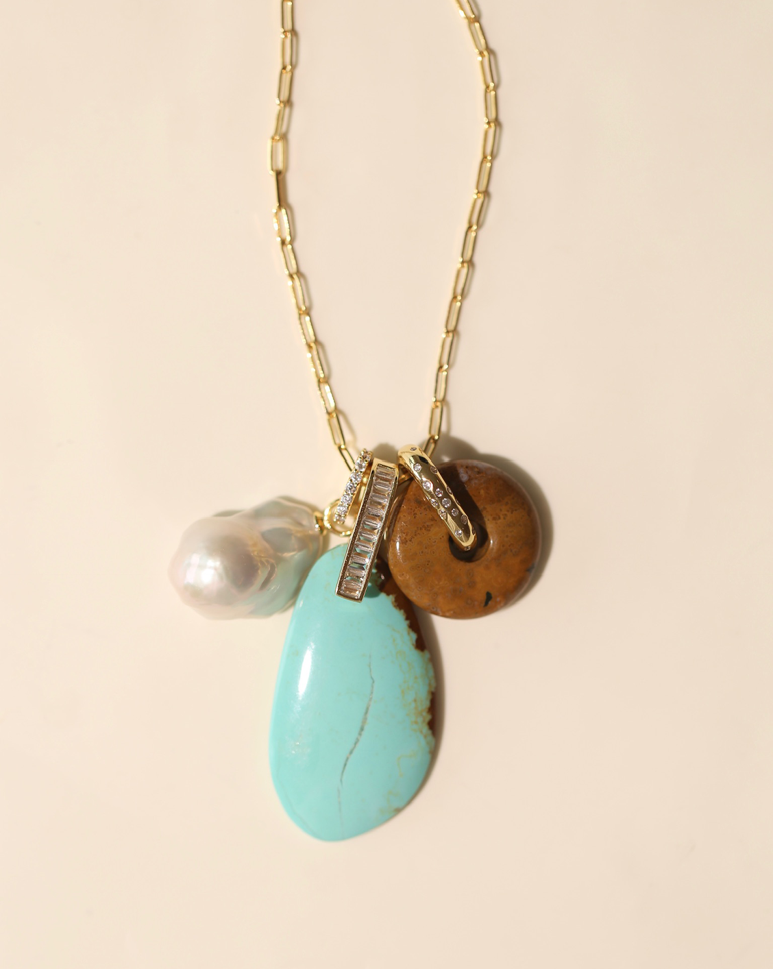 OOAK Necklace - Free Form Turquoise #1