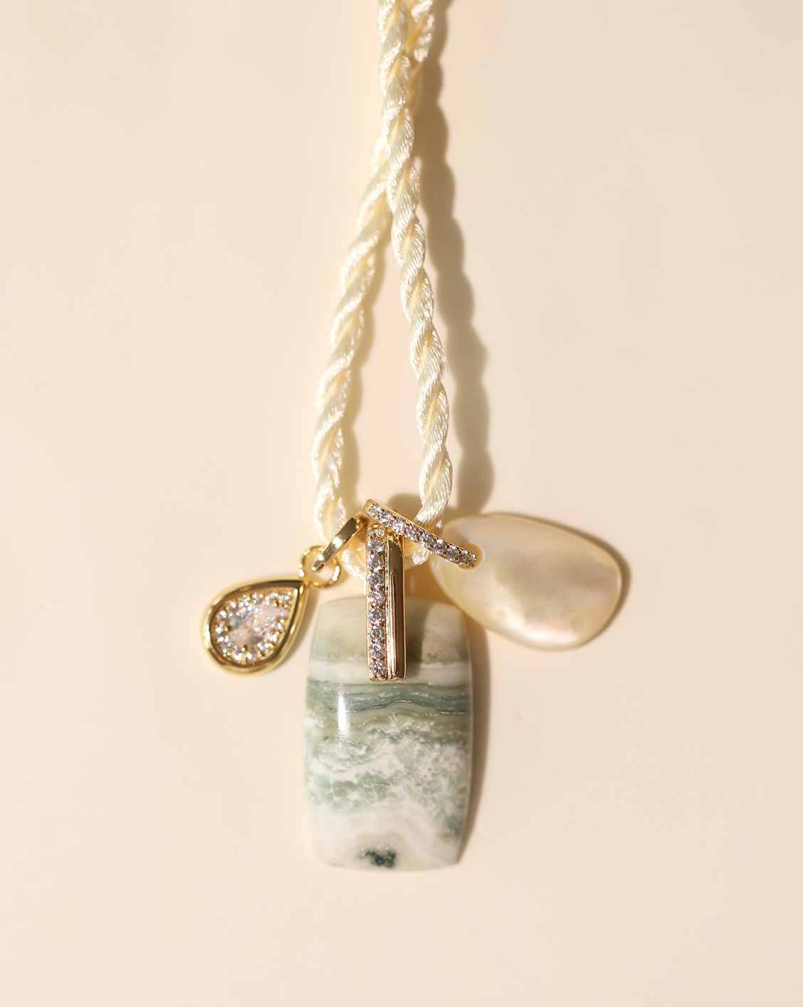 OOAK Necklace - Green Opal #1