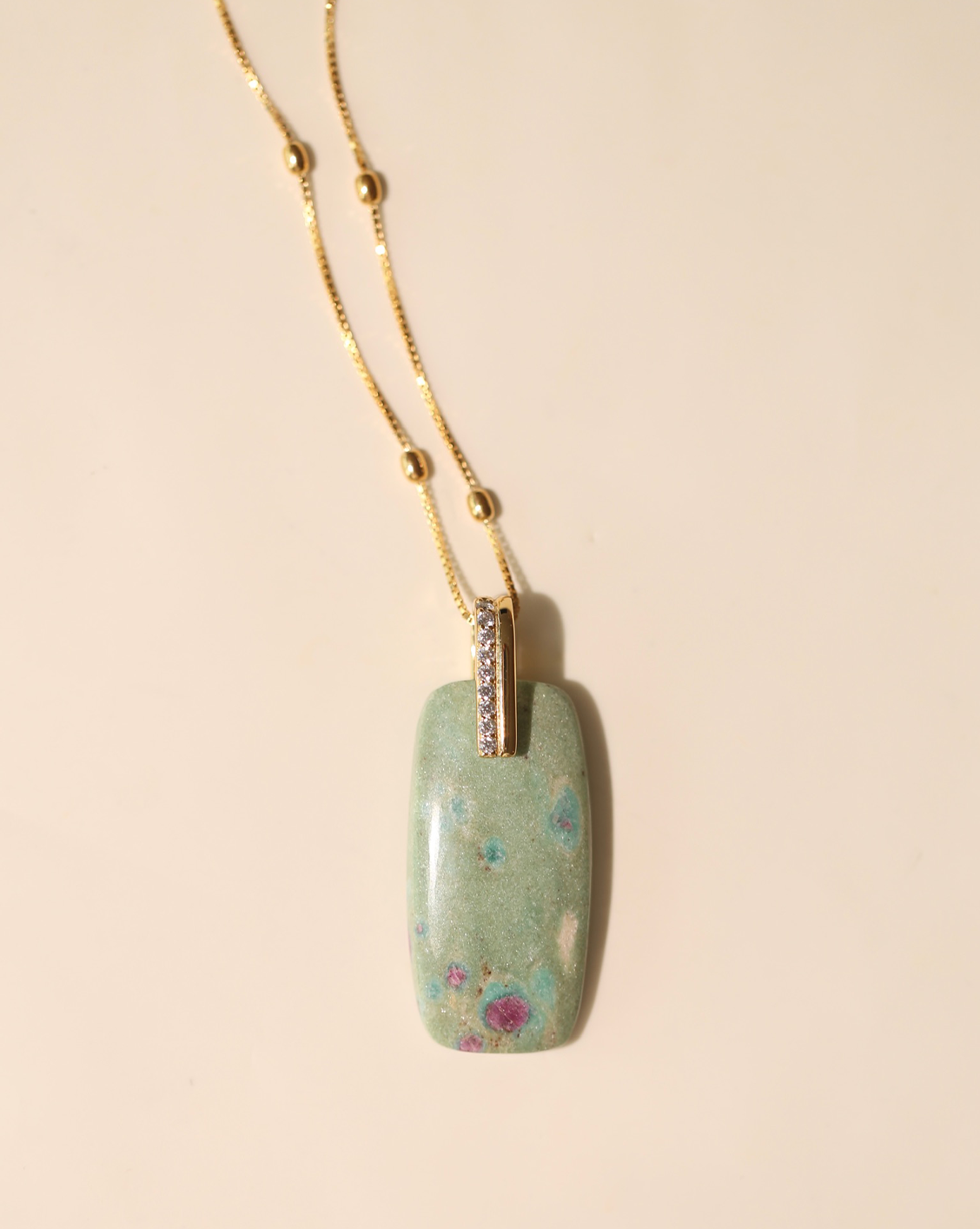 OOAK Necklace - Ruby in Fuchsite #1