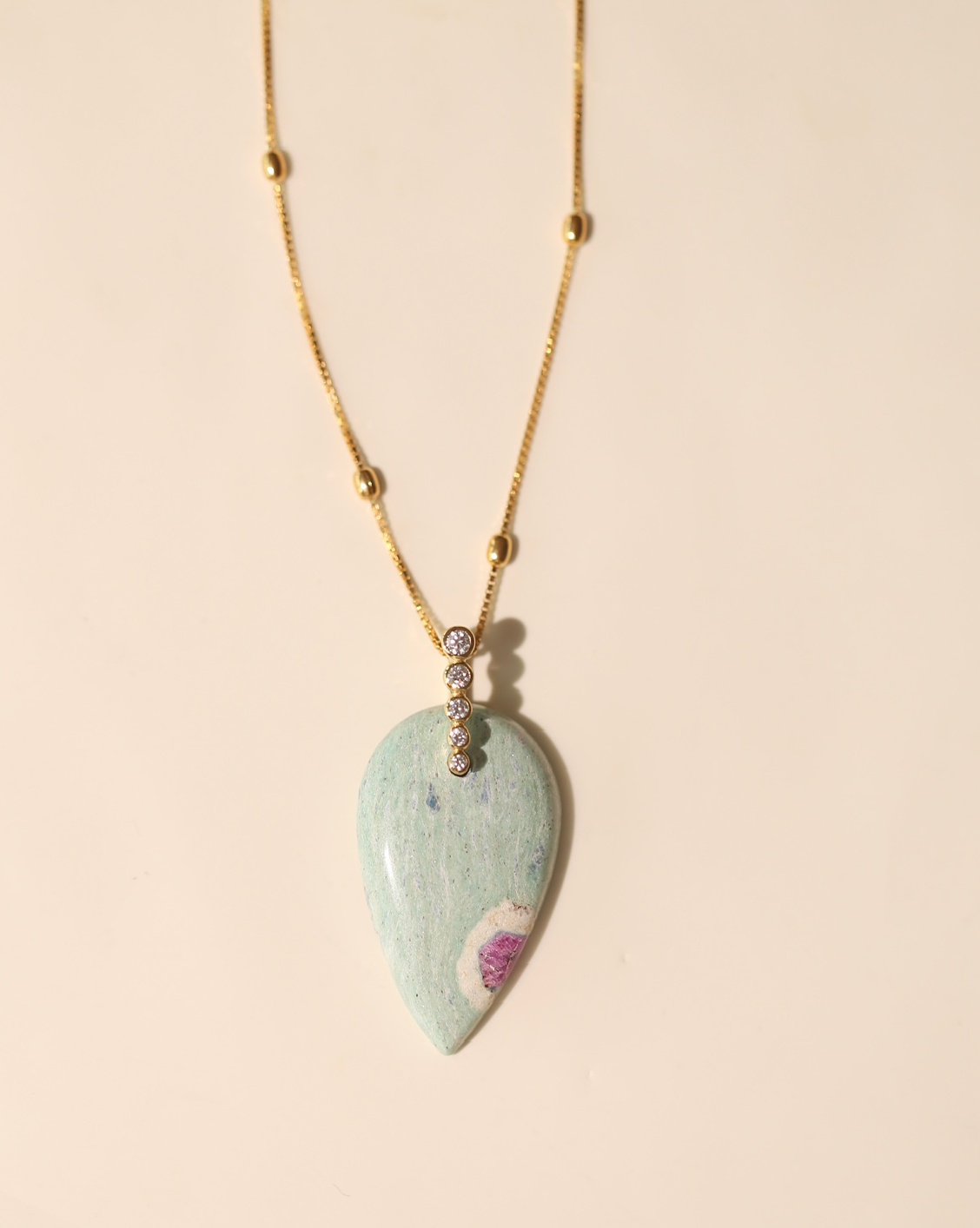 OOAK Necklace - Ruby in Fuchsite #2