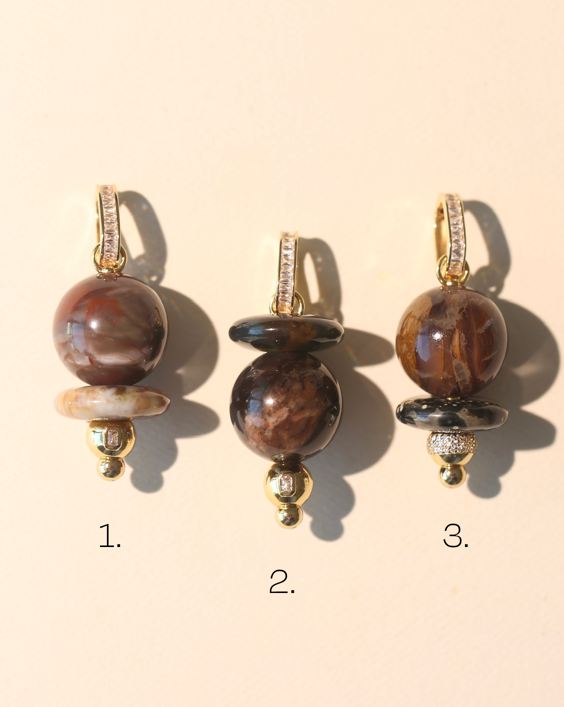 Orbit Pendant - Jasper Mix/Group 1
