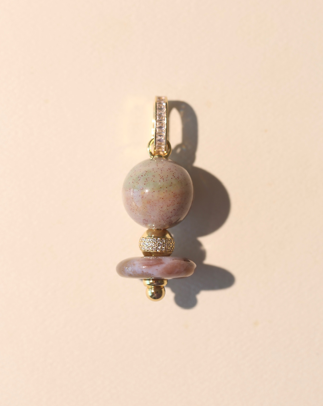 Orbit Pendant - Ocean Jasper #6