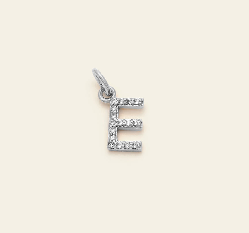 Initial Charm - Sterling Silver