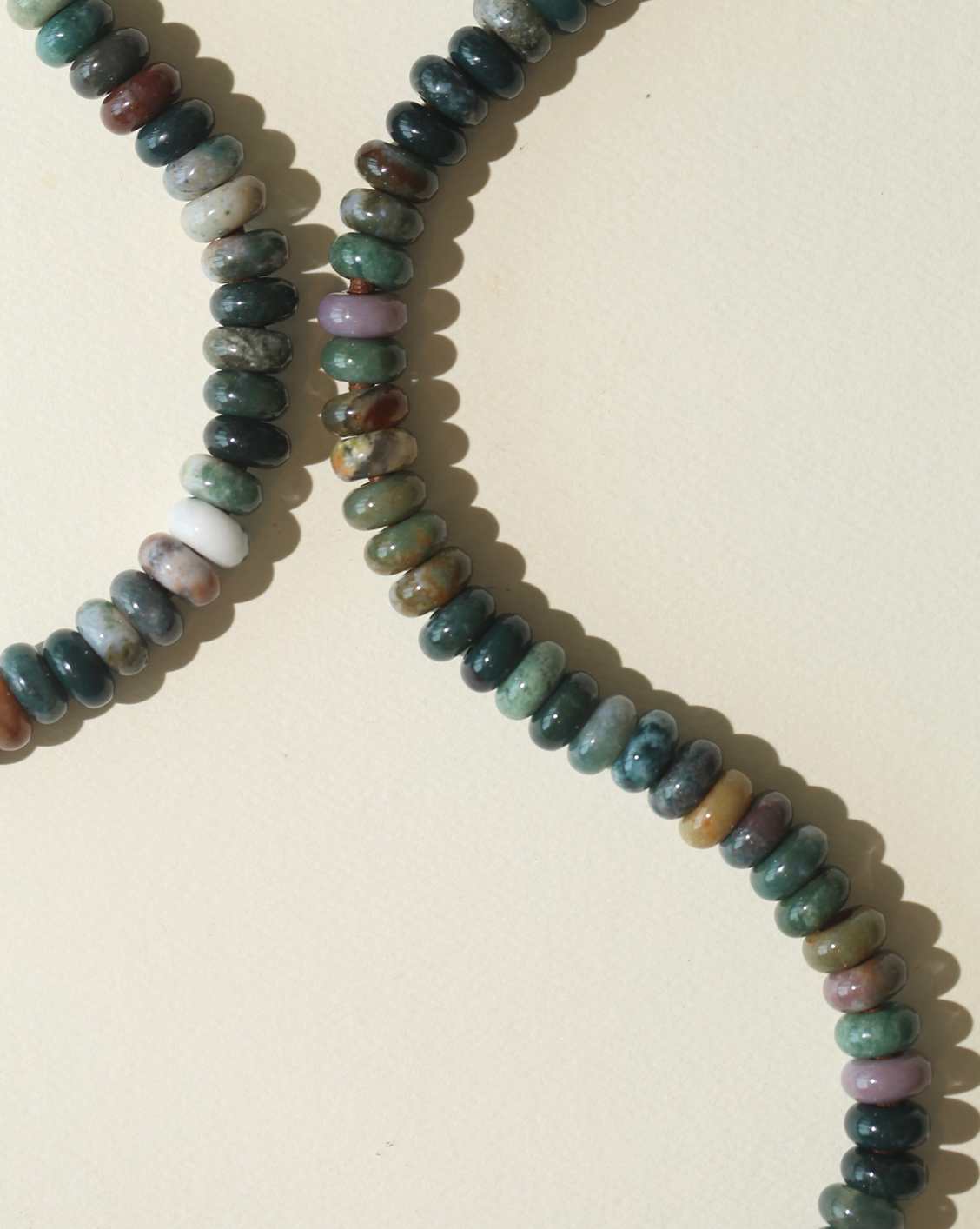 Pietra Sueded Necklace - Watercolour Agate/Mocha