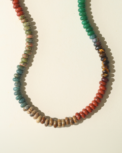 Pietra Sueded Necklace - Solstice/Tan