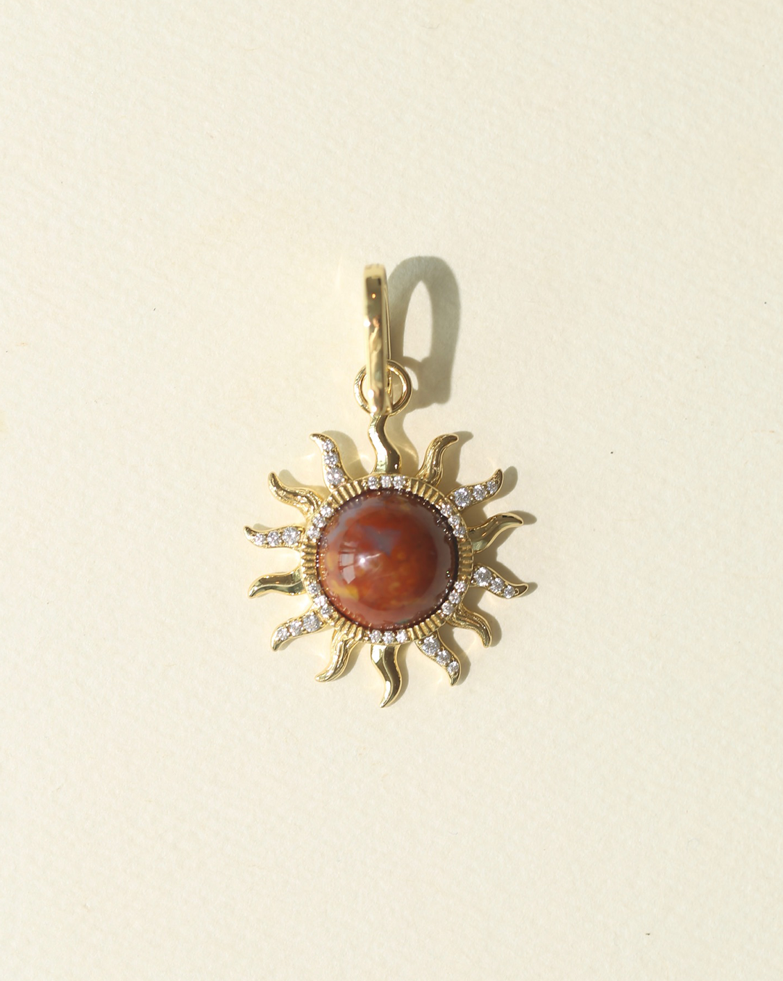 OOAK Radiant Sun Charm - Ocean Jasper #3