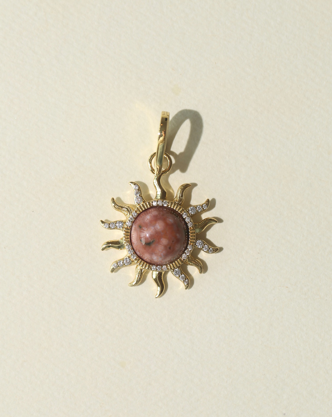 OOAK Radiant Sun Charm - Ocean Jasper #8