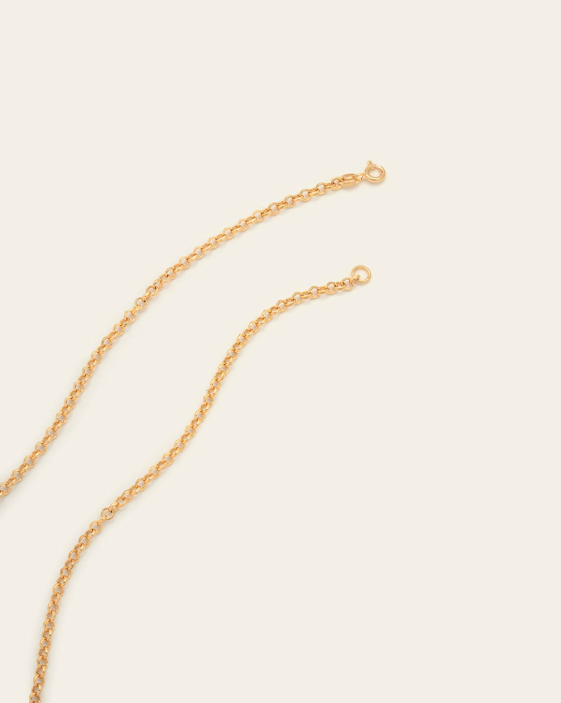 Rolo Chain Lariat - Gold Vermeil