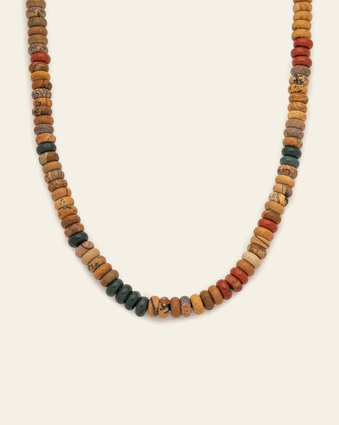 Rondelle Gemstone Necklace Picture Jasper | Products