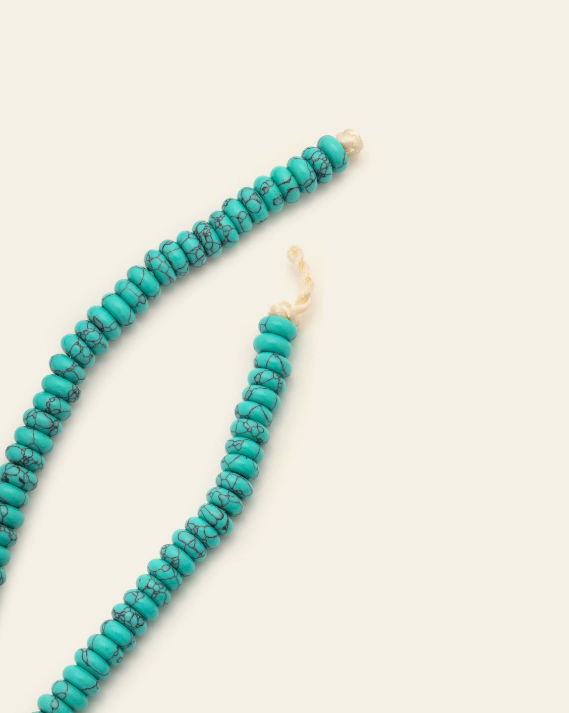 Rondelle Gemstone Necklace - Turquoise