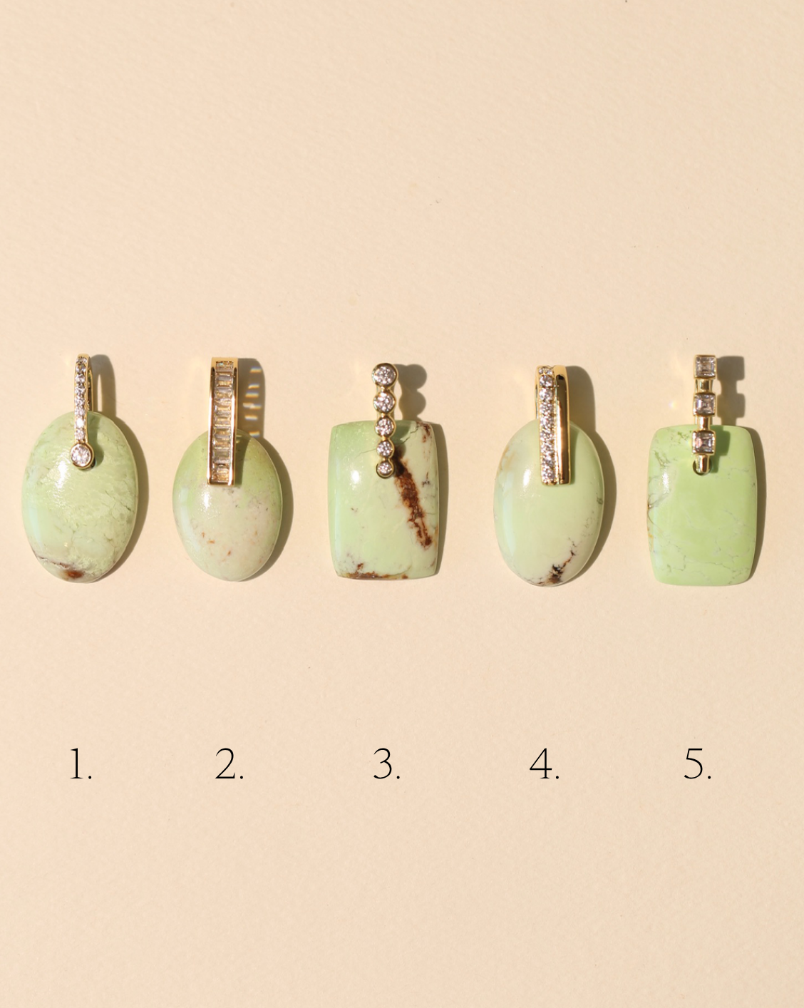 Stone Pendant - Lemon Chrysoprase/Group 4