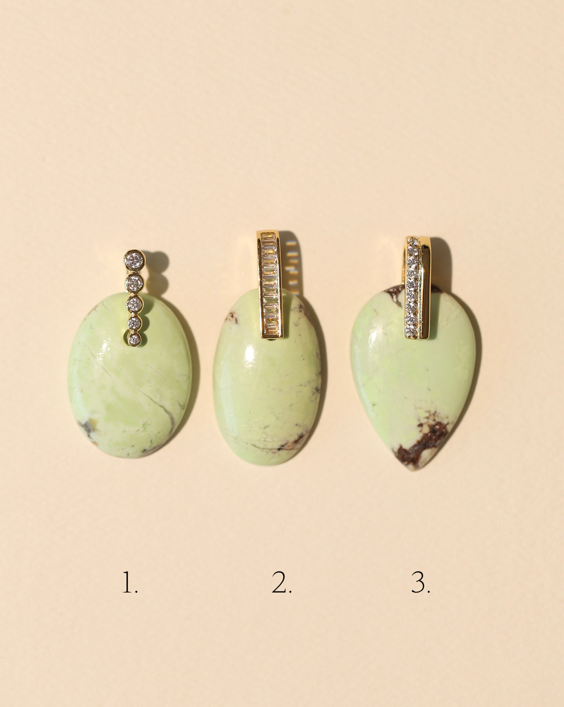 Stone Pendant - Lemon Chrysoprase/Group 5