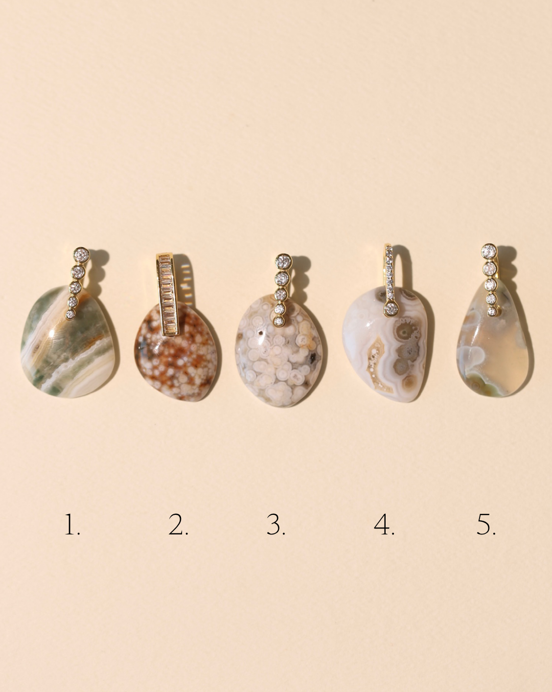 Stone Pendant - Ocean Jasper/Group 12