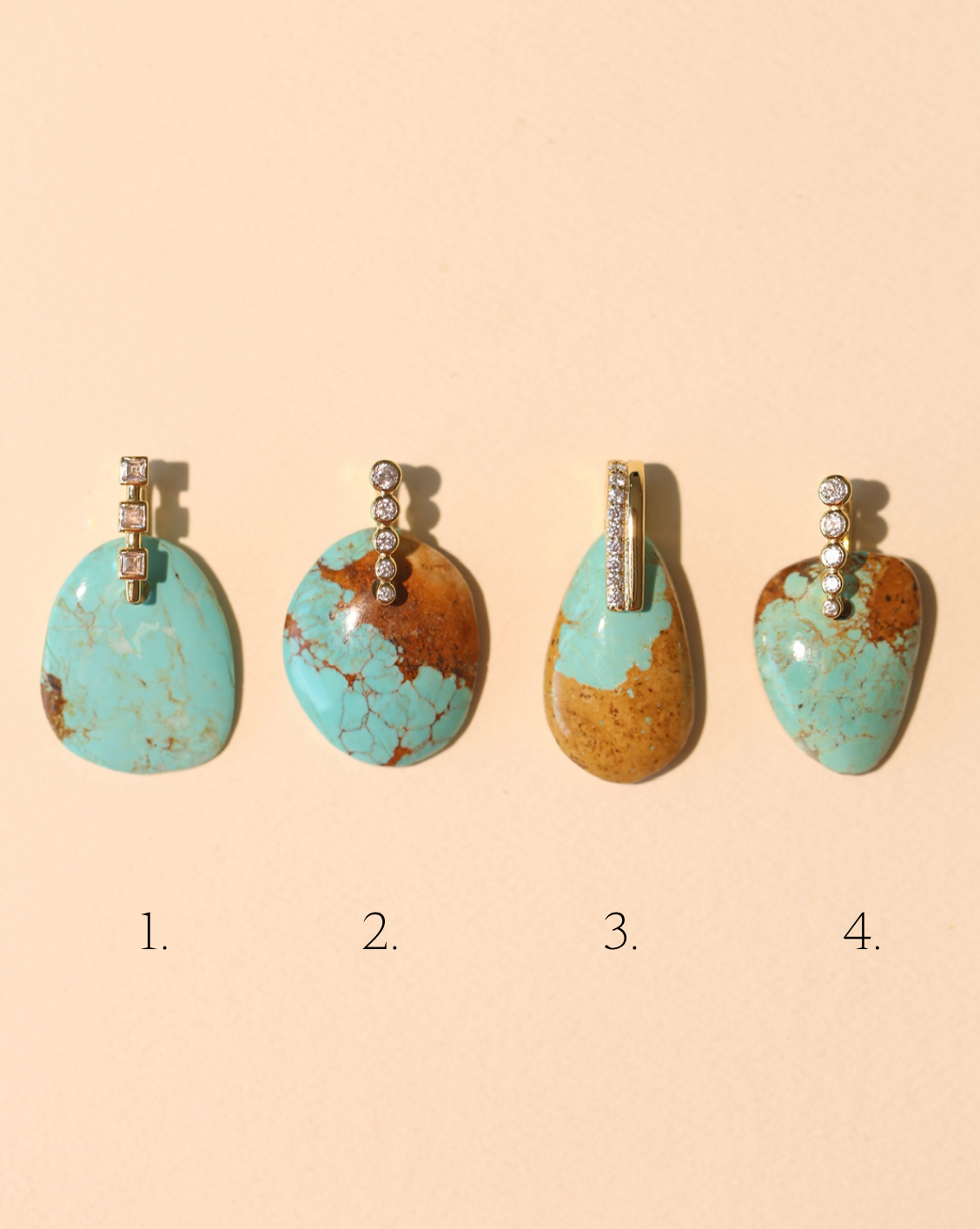Stone Pendant - Free Form Turquoise/Group 10