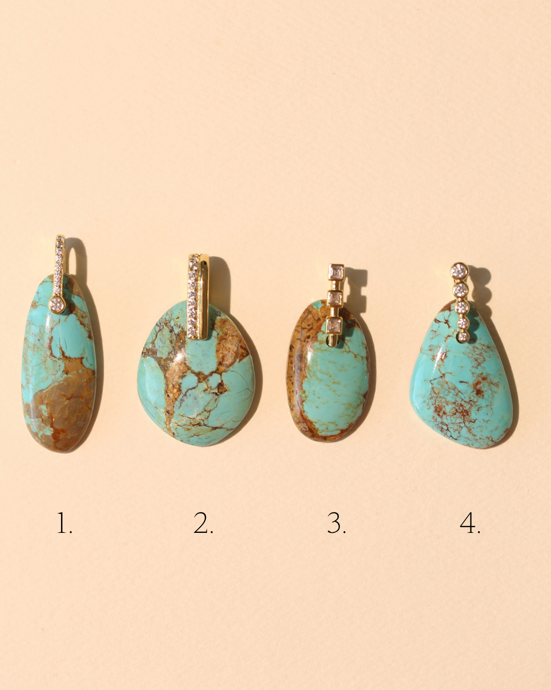 Stone Pendant - Free Form Turquoise/Group 12