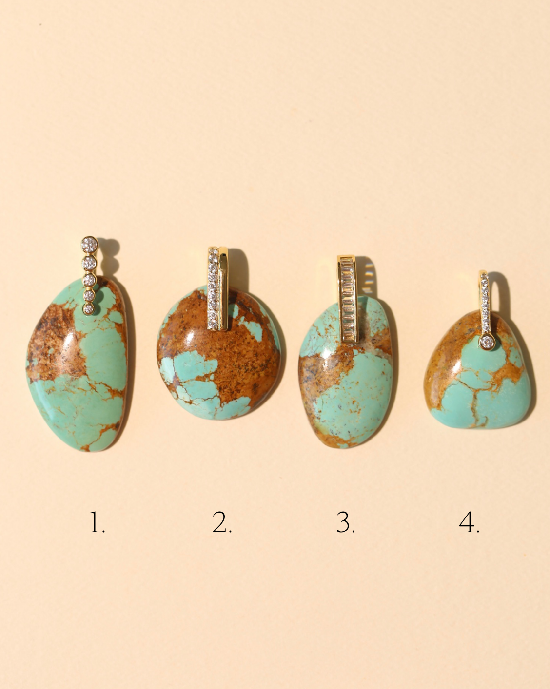 Stone Pendant - Free Form Turquoise/Group 13