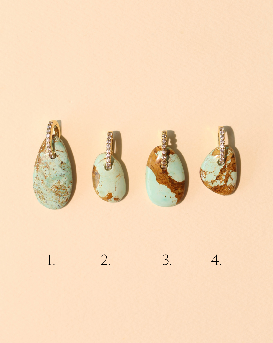 Stone Pendant - Free Form Turquoise/Group 14