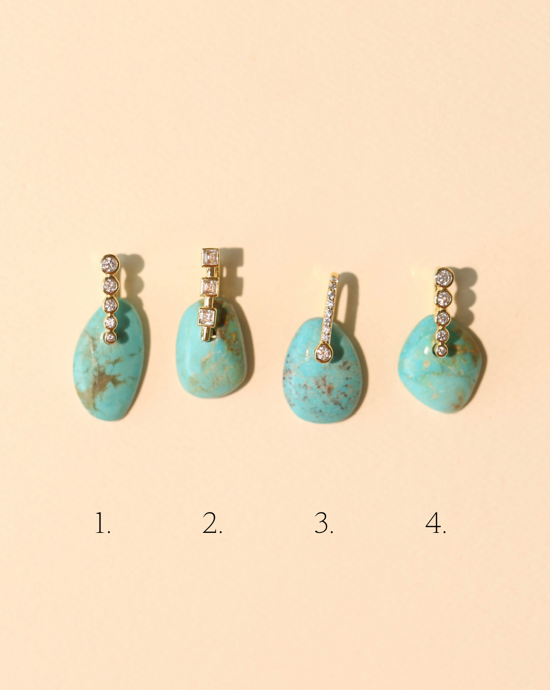 Stone Pendant - Free Form Turquoise/Group 15