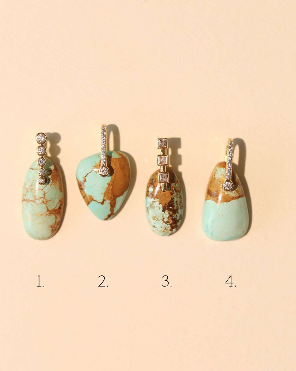 Stone Pendant - Free Form Turquoise/Group 16