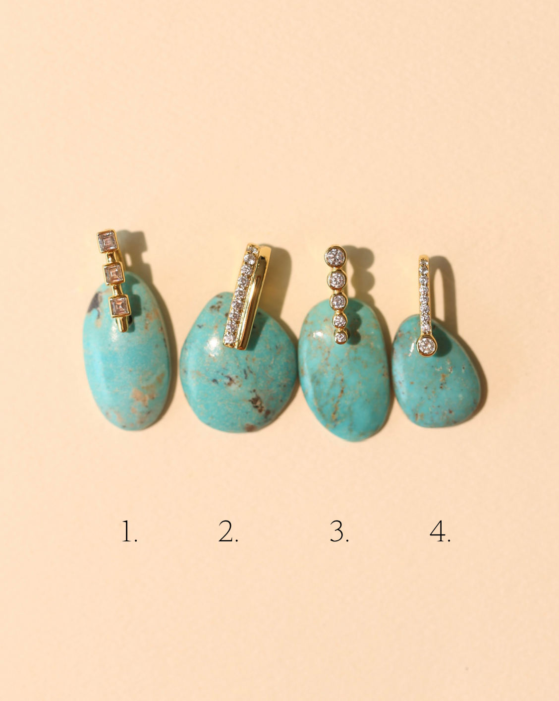 Stone Pendant - Free Form Turquoise/Group 17