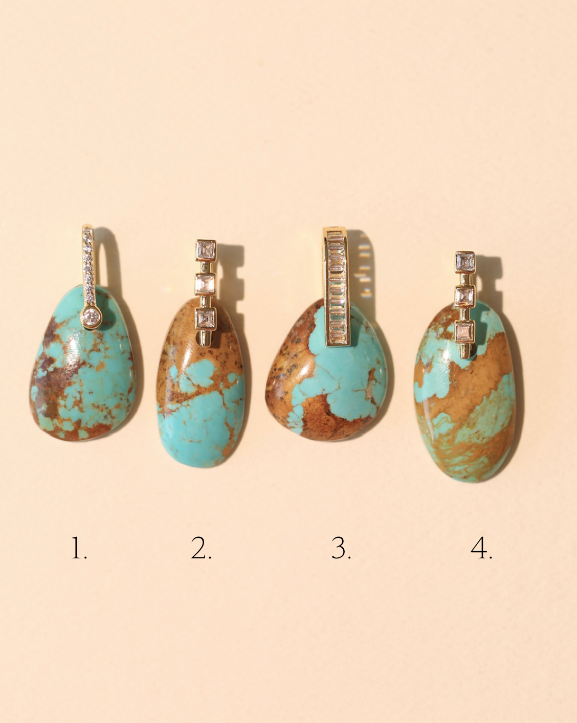 Stone Pendant - Free Form Turquoise/Group 19