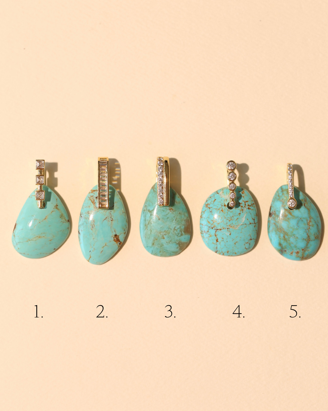 Stone Pendant - Free Form Turquoise/Group 7