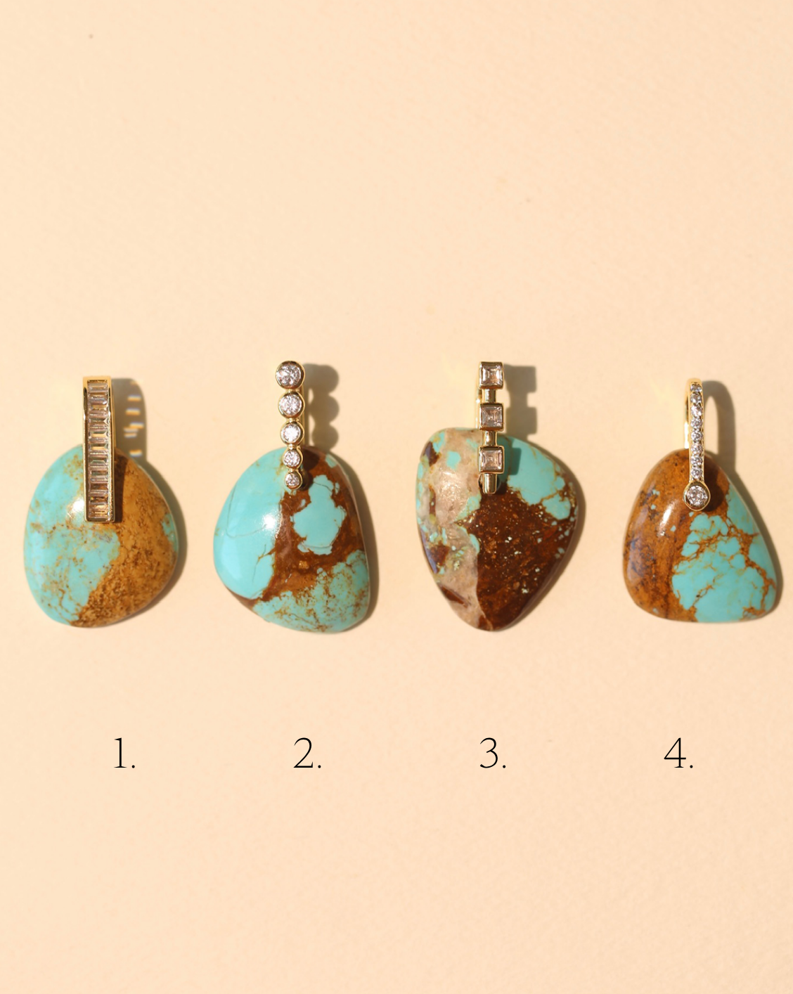 Stone Pendant - Free Form Turquoise/Group 8