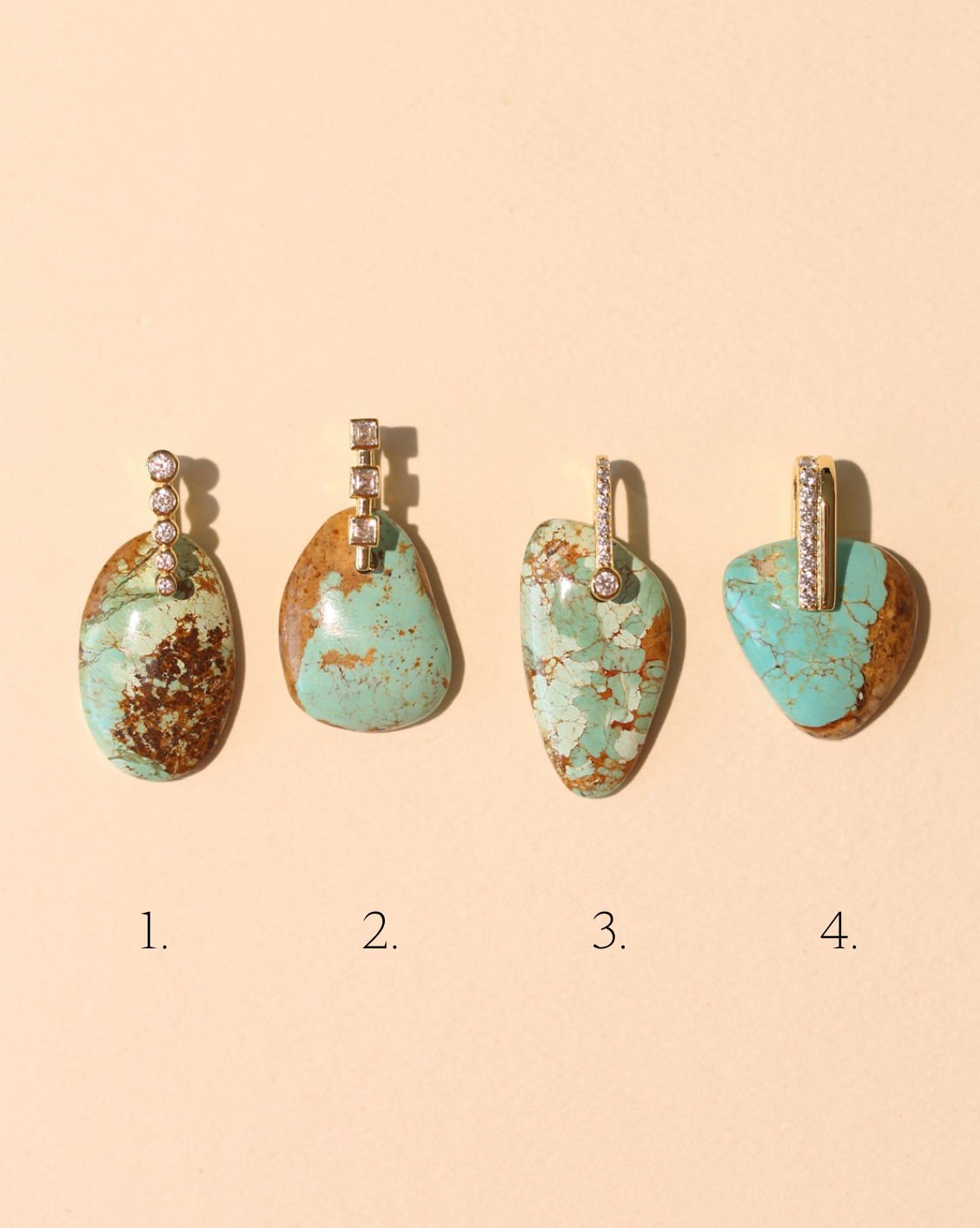 Stone Pendant - Free Form Turquoise/Group 9