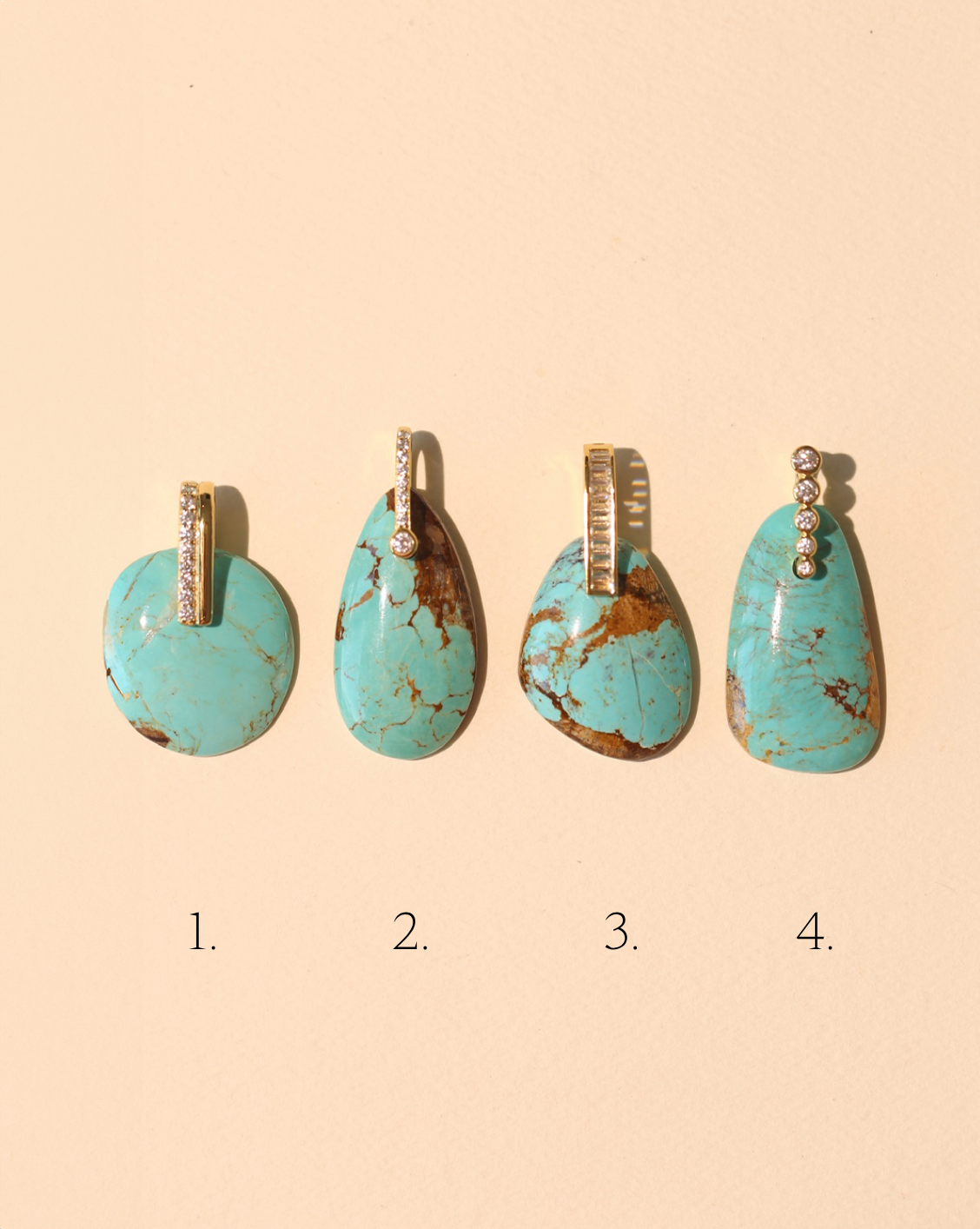 Stone Pendant - Free Form Turquoise/Group 11