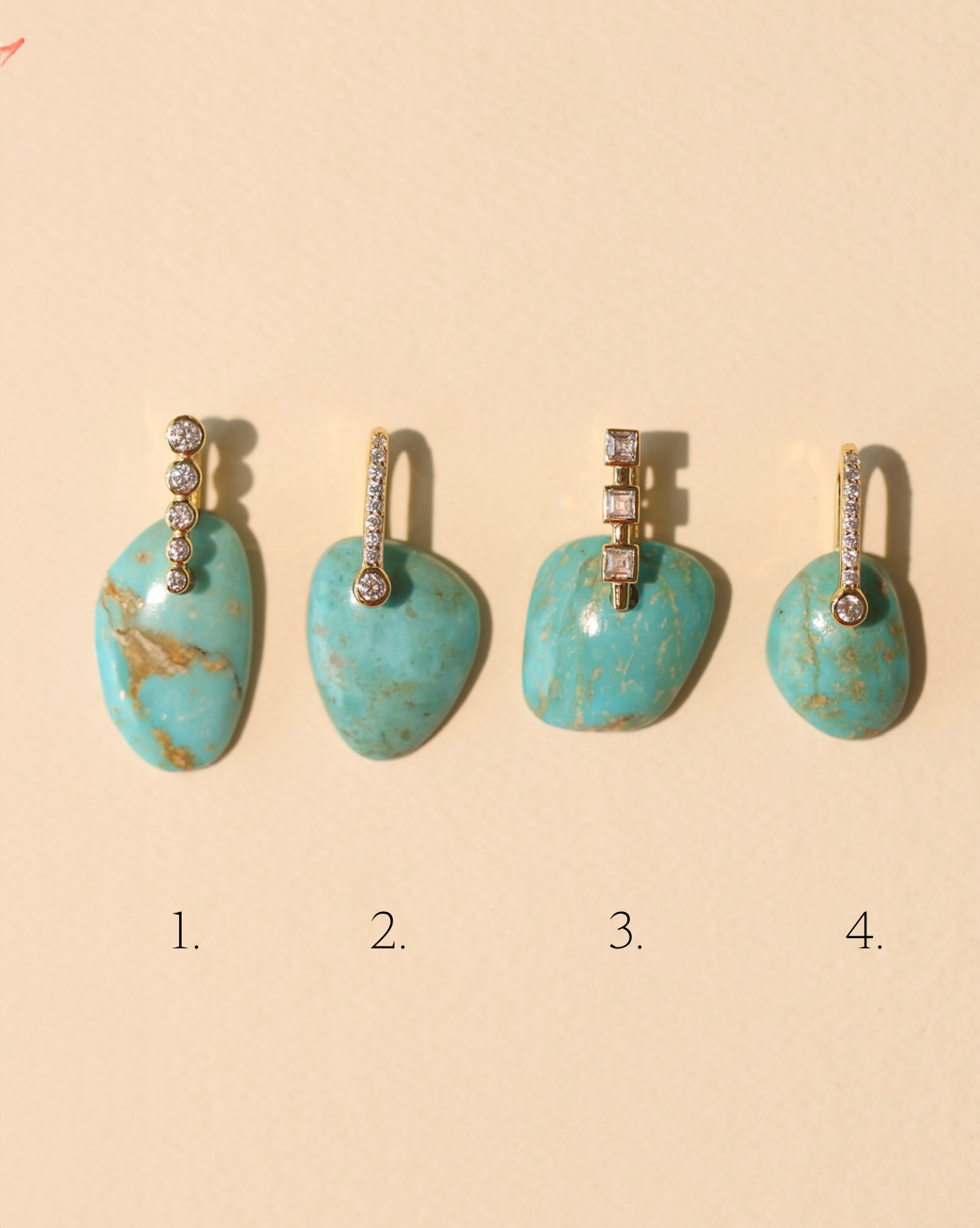 Stone Pendant - Free Form Turquoise/Group 18
