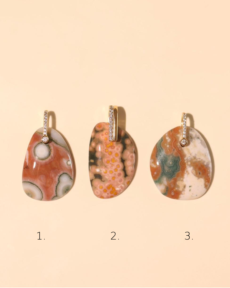 Stone Pendant - Ocean Jasper/Group 6