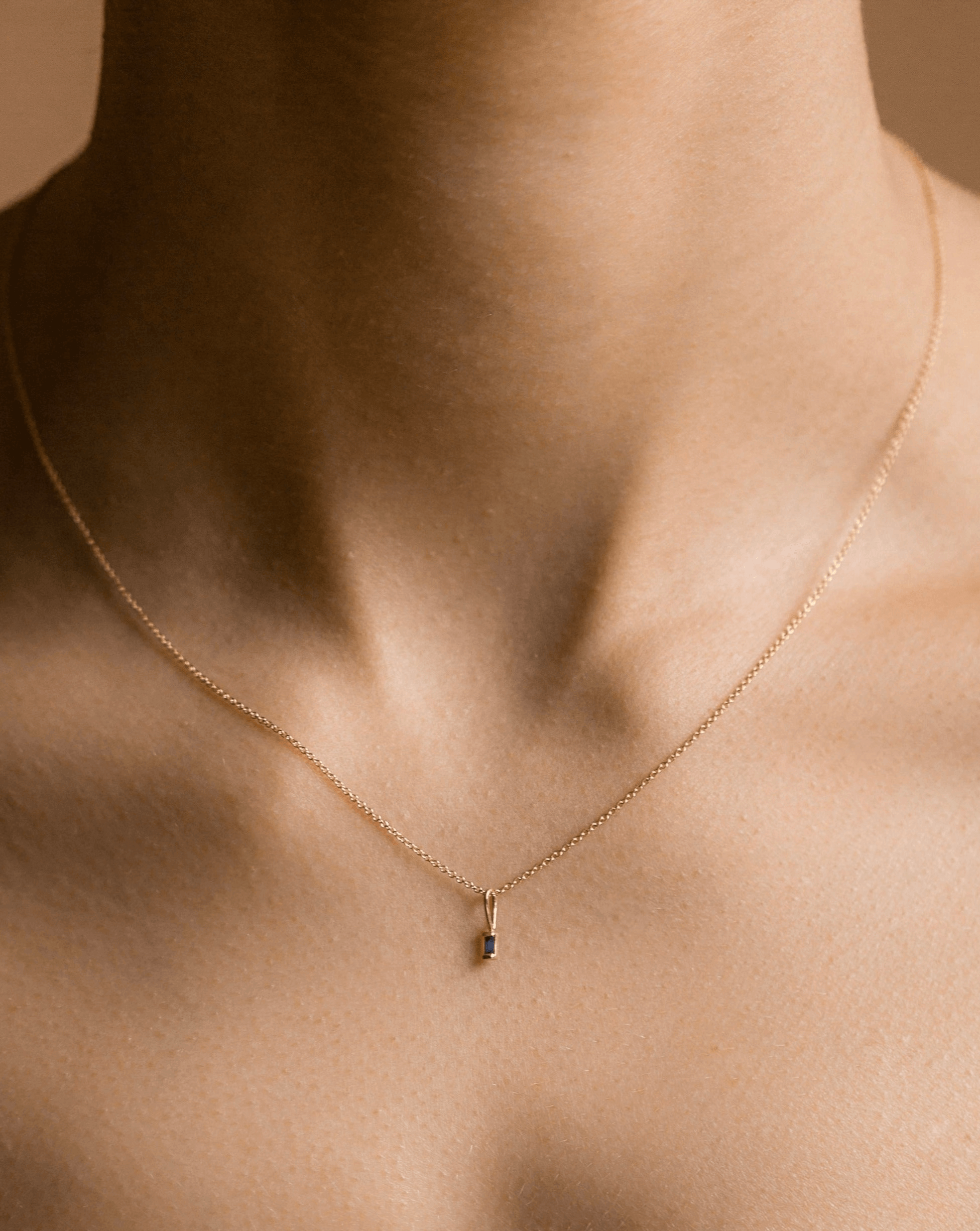 Sapphire Pendant 14k Solid Gold Products Melanie Auld Jewelry