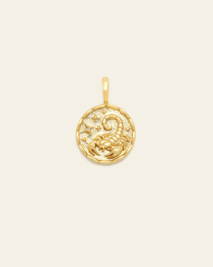 Scorpio Medallion - Gold Vermeil