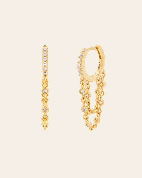 Gold vermeil earrings clearance