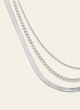 Signature Chain Set - Sterling Silver