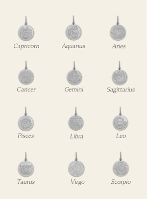 Horoscope Pendants - Sterling Silver