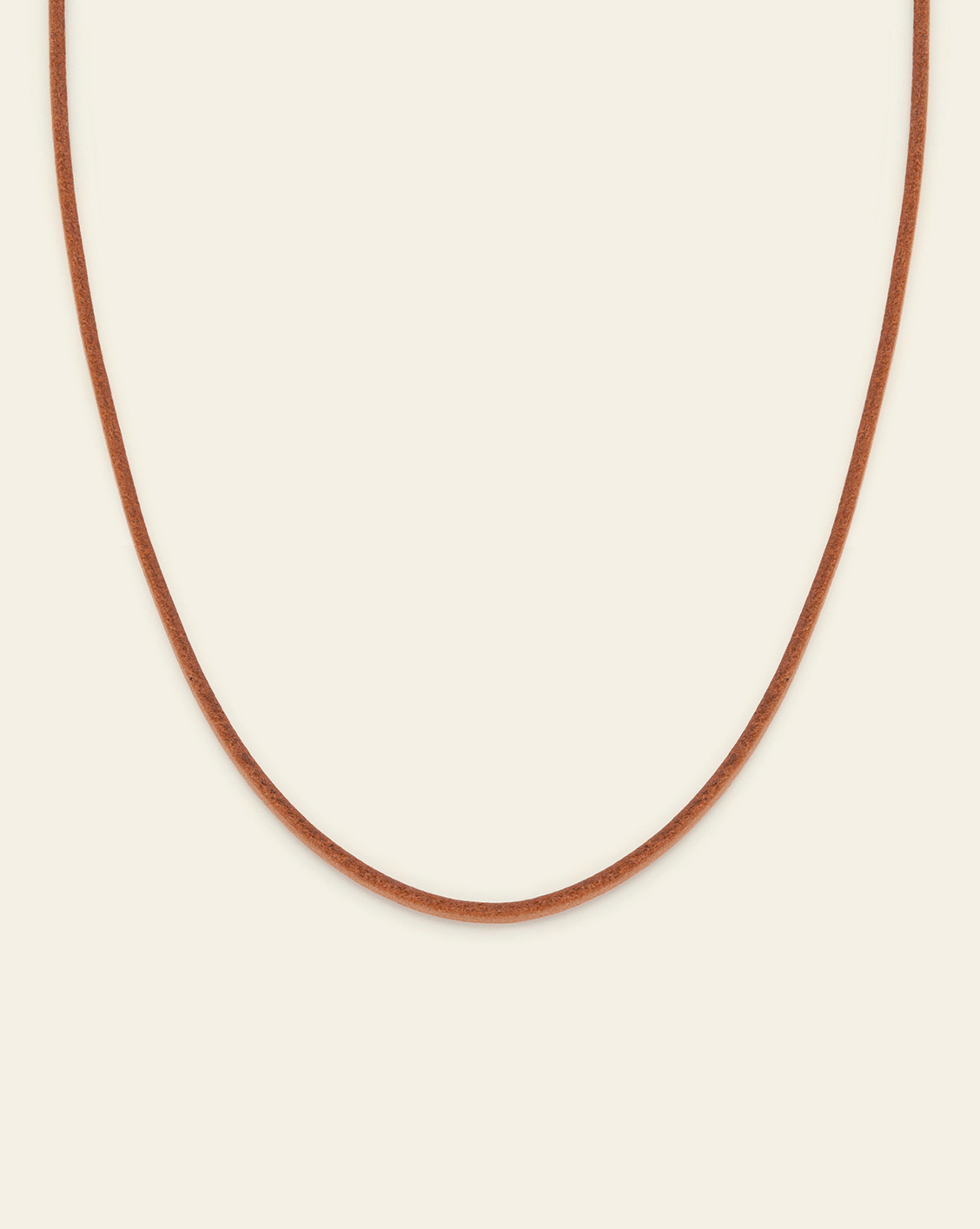 Smooth Leather Necklace Gold Vermeil | Product | Melanie Auld