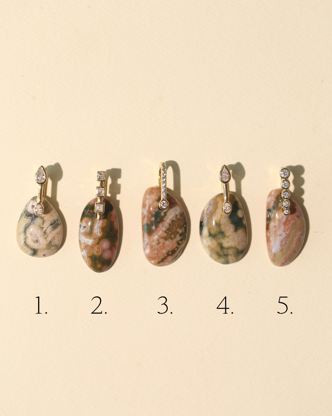 Stone Pendant - Ocean Jasper/Group 22
