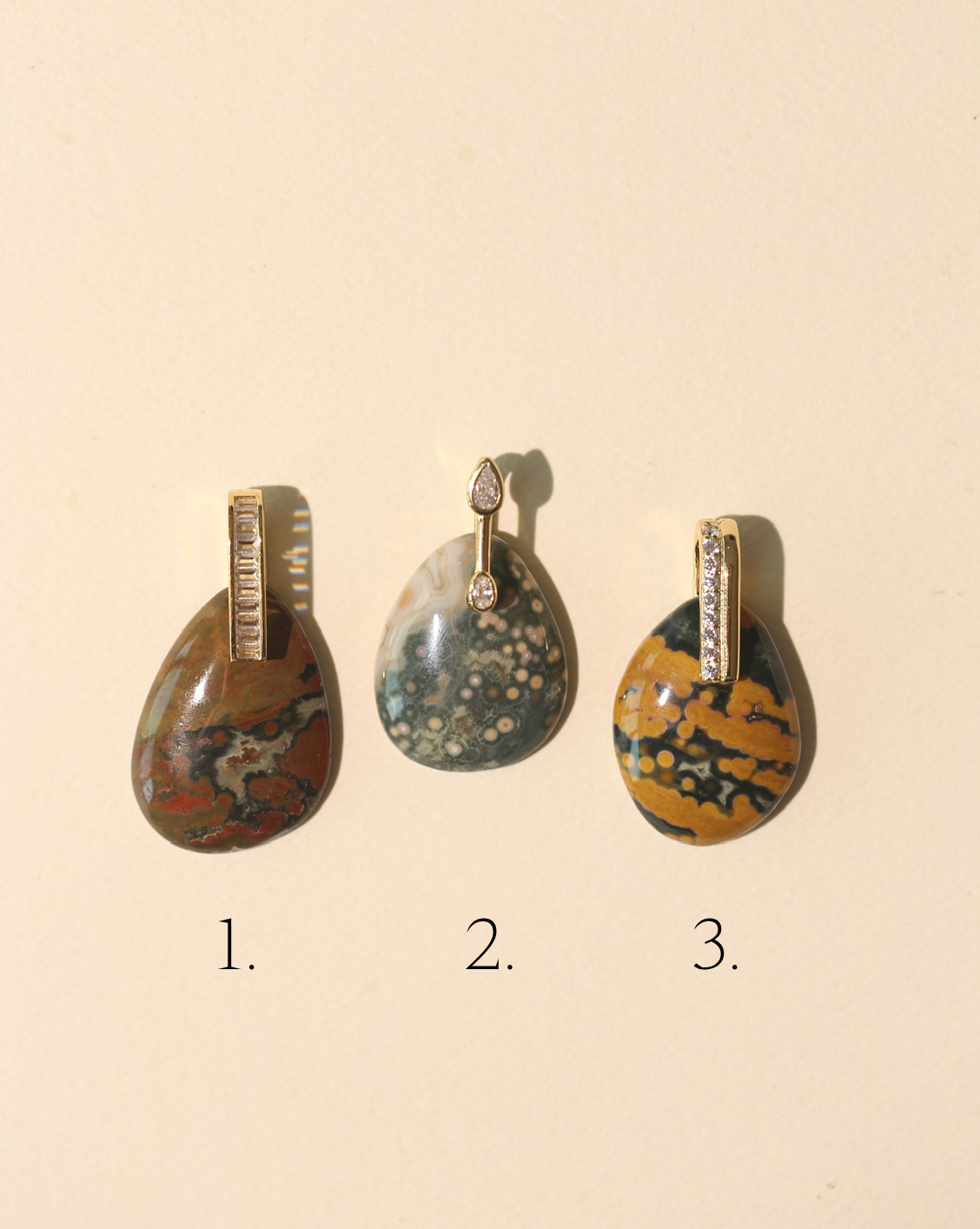 Stone Pendant - Ocean Jasper/Group 26