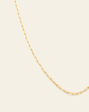 Thin Staple Chain - Gold Vermeil